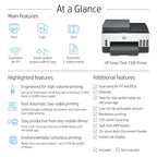HP Smart Tank 7305 Wireless All-in-One Color Printer, Two-sided printing; Copier, Scanner