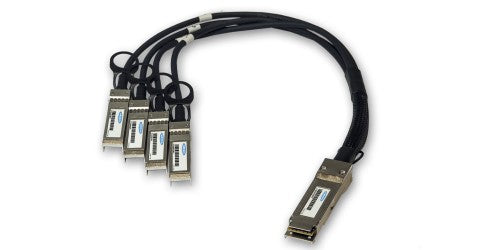 Origin Storage HPE Compatible Direct Attach Copper Breakout Cable 40G QSFP+ to 4x10G SFP+ (3m Passive)