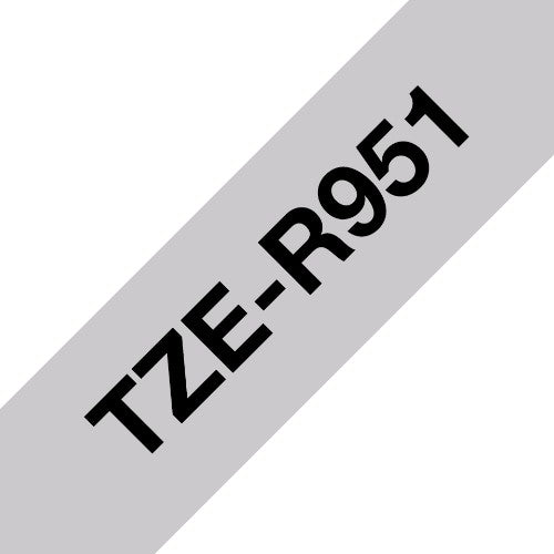 Brother TZE-R951 DirectLabel black on silver textil 24mm x 4m for Brother P-Touch TZ 3.5-24mm/HSE/36mm/6-24mm/6-36mm