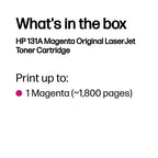 HP CF213A/131A Toner cartridge magenta, 1.8K pages ISO/IEC 19798 for HP Pro 200