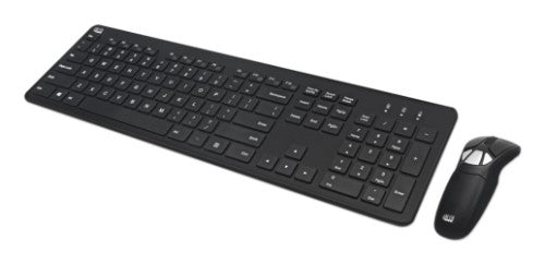 Adesso WKB-5300CB keyboard Mouse included Home/Office RF Wireless QWERTY US English Black