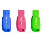 SanDisk Cruzer Blade 3x 32GB USB flash drive USB Type-A 2.0 Blue, Green, Pink