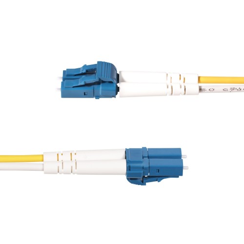 StarTech.com 5m (16.4ft) LC to SC (UPC) OS2 Single Mode Duplex Fiber Optic Cable, 9/125µm, 100G, Bend Insensitive, Low Insertion Loss - LSZH Fiber Jumper Cord