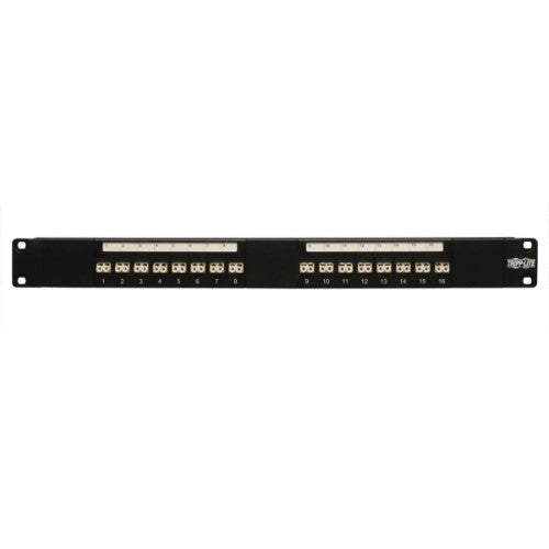 Tripp Lite N490-016-LCLC 16-Port Fiber Patch Panel, 1U (LC/LC), Multimode or Singlemode