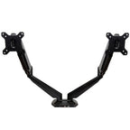 StarTech.com Desk Mount Dual Monitor Arm with USB & Audio, Desk Clamp VESA Mount for up to 32" (17.6lb/8kg) Displays, Ergonomic Full Motion Dual Monitor Arm - Black