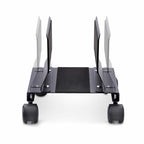 StarTech.com Computer Tower Cart, Rolling Mobile CPU Caddy on Wheels (Casters), Max Load 46.3lb/21kg, Adjustable PC Case Mount, Desktop Floor Stand, Steel Dolly