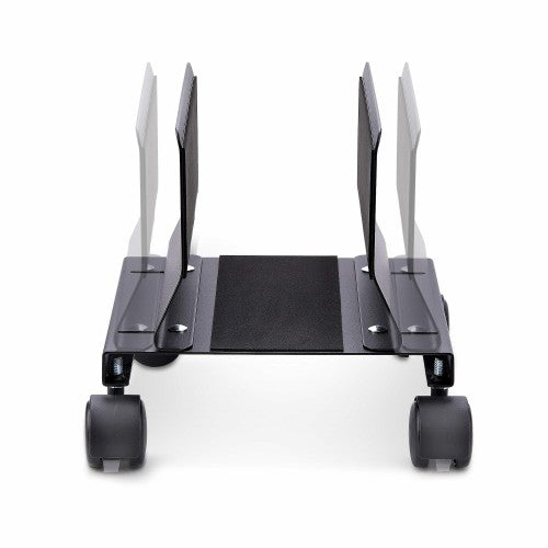 StarTech.com Computer Tower Cart, Rolling Mobile CPU Caddy on Wheels (Casters), Max Load 46.3lb/21kg, Adjustable PC Case Mount, Desktop Floor Stand, Steel Dolly