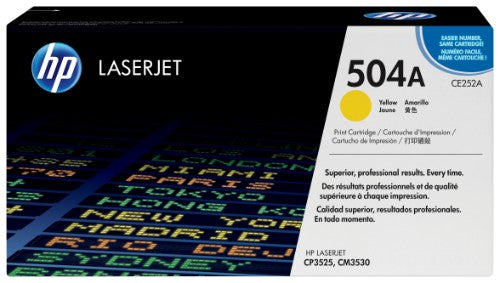 HP CE252A/504A Toner cartridge yellow, 7K pages ISO/IEC 19798 for HP CLJ CP 3525