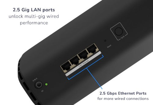 NETGEAR RBE870B Tri-band (2.4 GHz / 5 GHz / 6 GHz) Wi-Fi 7 (802.11be) Black 4 Internal