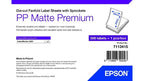 Epson PP Matte Label Premium, Die-cut Fanfold Sheets with Sprockets, 203mm x 305mm, 500 Labels