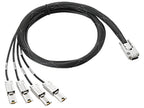 HPE StoreEver Mini-SAS High Density to 4-lane Mini-SAS External Fanout 4m Cable