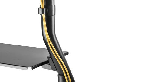 Allmounts Floor Trolley with Shelf 2.67 m (105") Black