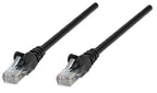 Intellinet Network Patch Cable, Cat5e, 0.5m, Black, CCA, U/UTP, PVC, RJ45, Gold Plated Contacts, Snagless, Booted, Lifetime Warranty
