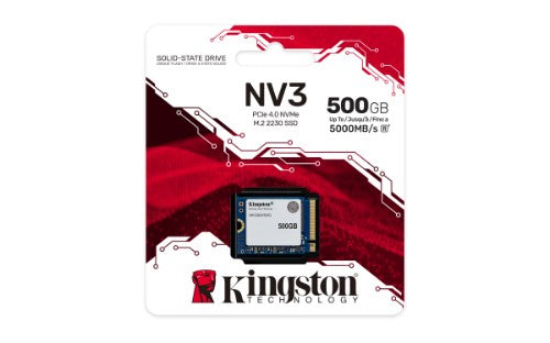 Kingston Technology 500G NV3 M.2 2230 NVMe SSD