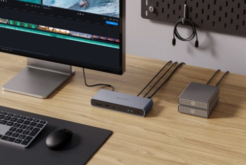 Targus HDTB4D-EU laptop dock/port replicator Docking Thunderbolt 4 Grey