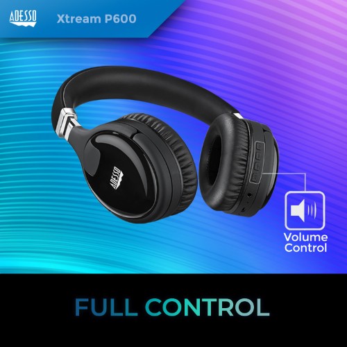 Adesso Xtream P600 Headset Wired & Wireless Head-band Calls/Music Bluetooth Black