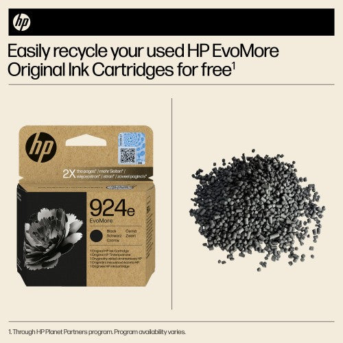 HP 4K0V0NE/924E Ink cartridge black EvoMore, 1K pages ISO/IEC 19752 25ml for HP OJ Pro 8120/e