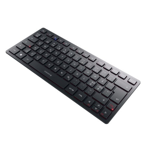 CHERRY KW 9200 MINI keyboard Universal USB + RF Wireless + Bluetooth QWERTY Nordic Black
