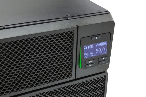 APC Smart-UPS On-Line SRT6KRMXLI - 6kW/VA, 6x C13 + 4x C19 + hardwire 1 phase output, rack mountable, Embedded NMC