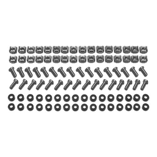 APC Easy Rack, M6 Hardware Kit, 32 sets of M6 cage nuts, nylon washers, slot phillips screws