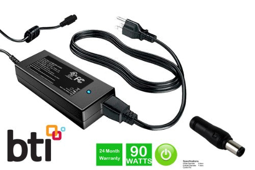 Origin Storage 90W BTI AC Adapter - DELL MODELS Barrel type - 7.4mm x 5.0mm with UK plug / cable