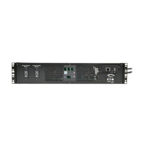 Eaton PDUMH32HVATNET 7.7kW Single-Phase Switched Automatic Transfer Switch PDU, Two 200-240V IEC309 32A Blue Inputs, 16-C13 2-C19 Outlets, 2U, TAA