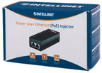 Intellinet Power over Ethernet (PoE) Injector, 1 Port, 48 V DC, IEEE 802.3af Compliant (UK Power Cord)