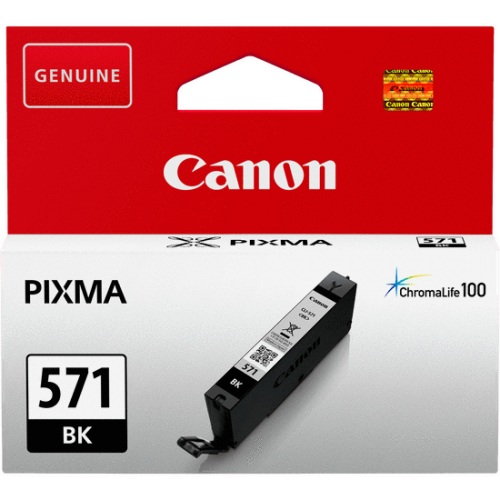 Canon 0385C001/CLI-571BK Ink cartridge black, 1.11K pages ISO/IEC 24711 398 Photos 6.5ml for Canon Pixma MG 5750/7750