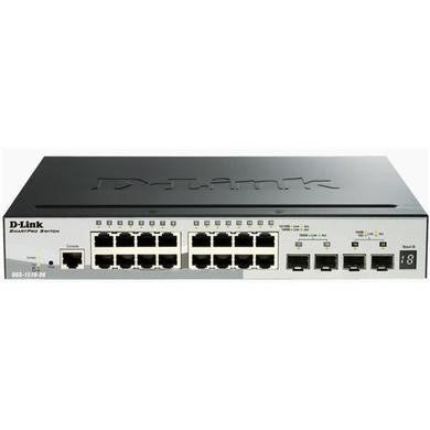 D-Link 20-Port Gigabit Stackable Smart Managed Switch including 2 x 10G SFP+ & 2 x SFP