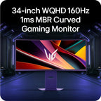 LG UltraGear™ G6 34G600A-B - 34-inch 160Hz WQHD Curved Gaming Monitor | 34-inch WQHD display / AMD FreeSync™ Premium