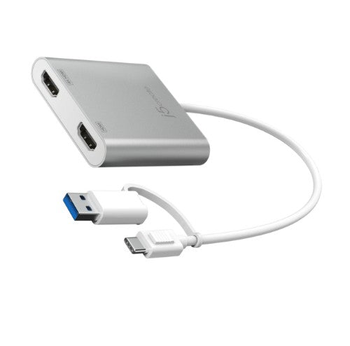 j5create JCA365-N USB-C® to Dual HDMI™ Multi-Monitor Adapter