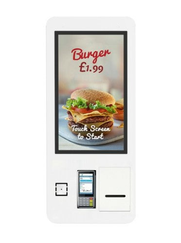Allsee Technologies SO22B Signage Display Kiosk design 55.9 cm (22") Wi-Fi 250 cd/m² Full HD White Touchscreen Built-in processor