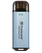 Transcend ESD300 Thunderbolt technology 2 TB USB Type-A to USB Type-C USB 3.2 Gen 2x2 Blue