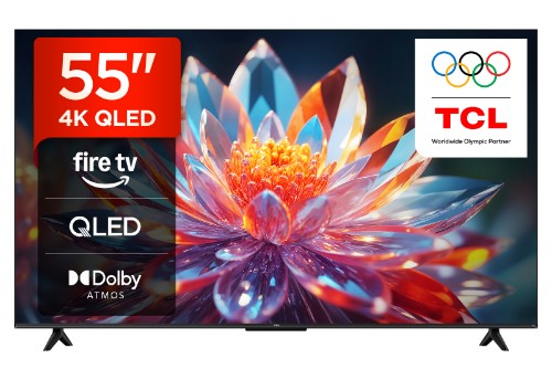 TCL T6C -UK 55 inch QLED 4K HDR 10+ Dolby Vision & Atmos Smart Fire TV