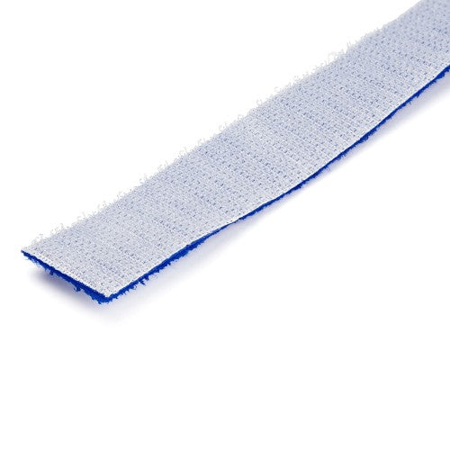 StarTech.com 100ft (30.5m) Hook and Loop Roll, Blue, Cut-to-Size Reusable Cable Ties, Bulk Industrial Wire Fastener Tape, Adjustable Fabric Wraps, Reusable Self Gripping Cable Management Straps