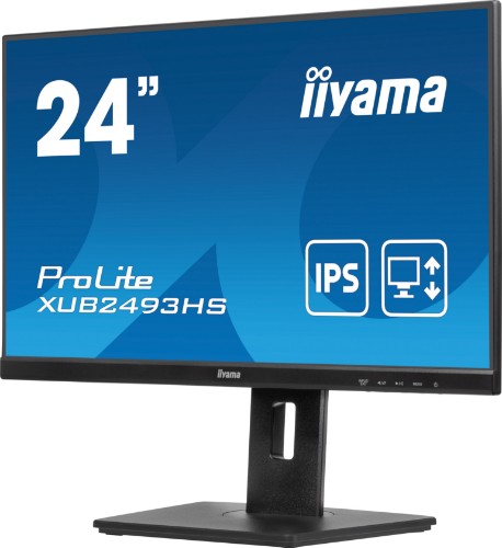 iiyama ProLite 24” IPS 3-side borderless monitor with height adjustable stand
