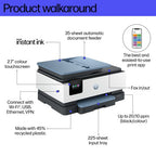 HP OfficeJet Pro 8125e Wireless All-in-One Color Printer, Instant Ink; Two-sided printing