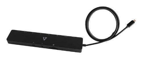 V7 DOCKUCPT2D laptop dock/port replicator Wired USB 3.2 Gen 1 (3.1 Gen 1) Type-C Black