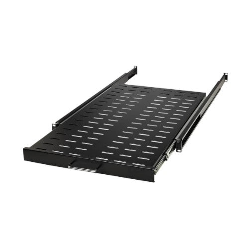 Tripp Lite SRSHELF4PSLVENT SmartRack Sliding Steel Rack Shelf - 1U, Vented, 28.3 in. Deep, Holds up to 50 lb. (23 kg)