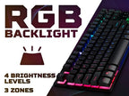 Acer Nitro Gaming Keyboard, NKW120, TKL 80%, Mechanical Key Switch, 3-Zone RGB, USB Standard, Black