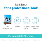 HP Premium Plus Photo Paper Satin 300 g/m2 A4 (210 x 297 mm) 20 sheets