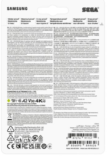 Samsung MB-MD128S 128 GB MicroSDXC UHS-I Class 10
