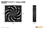 be quiet! SILENT WINGS 4 | 120mm PWM Computer case Fan 12 cm Black 1 pc(s)