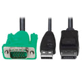 Tripp Lite P778-006-DP VGA to DisplayPort and USB-A Adapter Cable Kit for B020-U and B022-U KVM, 6 ft. (1.8 m)