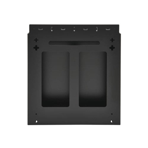Tripp Lite SRWO2UBRKT SmartRack 2U Low-Profile Vertical-Mount Vented Wall-Mount Mini Rack Enclosure, Black