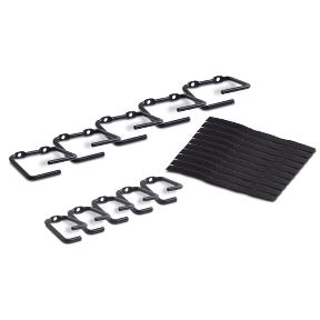 APC NetShelter Cable Management, Rings, Set of 5 small and 5 large, Black