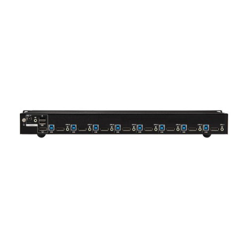 Tripp Lite B024-DPU08 8-Port DisplayPort/USB KVM Switch with Audio/Video and USB Peripheral Sharing, 4K 60 Hz, 1U Rack-Mount