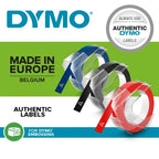 Dymo S0847750 Embossing tape 3D black red blue Blister 9mmx3m for Dymo 3D 9mm