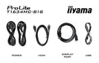 iiyama ProLite T1634MC-B1S computer monitor 39.6 cm (15.6") 1920 x 1080 pixels Full HD LED Touchscreen Black