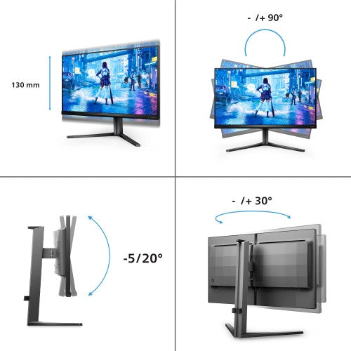 Philips Evnia 5000 25M2N5200P/00 computer monitor 62.2 cm (24.5") 1920 x 1080 pixels Full HD LCD Grey